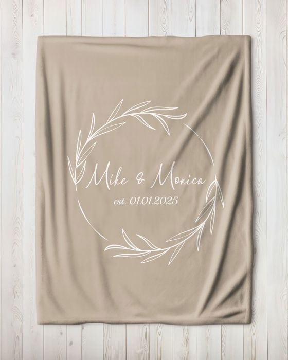 Personalized Plush Throw Blanket