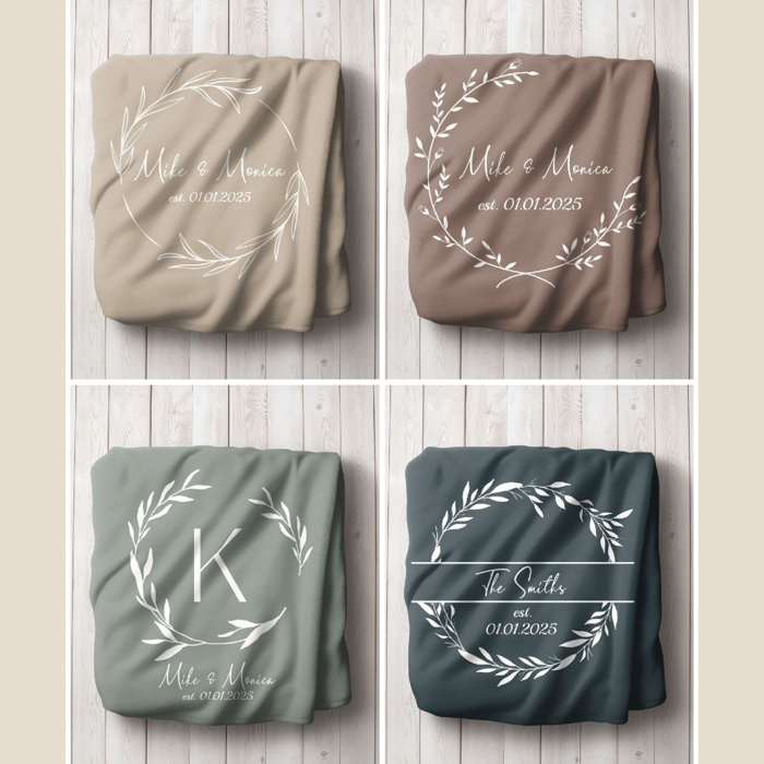 Personalized Plush Throw Blanket