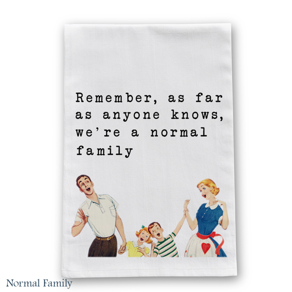 Normal Family Tea Towel