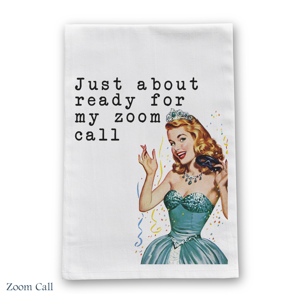 Zoom Call Tea Towel