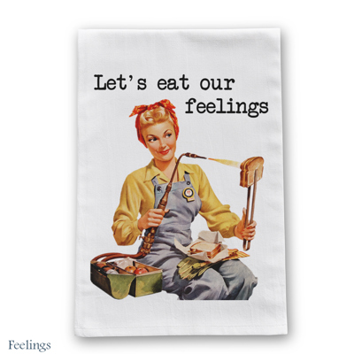 Feelings Tea Towel