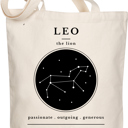  Leo Zodiac Sign Organic Tote