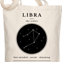  Libra Zodiac Sign Organic Tote