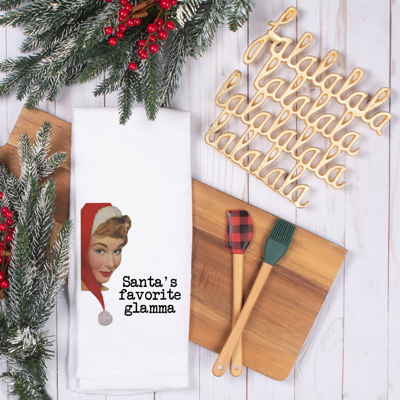 Santa's Favorite Glamma Towel