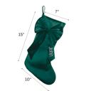  Personalized Velvet Christmas Stocking with Embroidered Name- Custom Family Couples Monogram Holiday Decor 15 inches