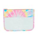 Multi Personalized Iron On Travel & Cosmetic Bag- Customizable Versatile Letter Clear Pouch- Transparent Cosmetic Travel Makeup - Clear Snack Bag