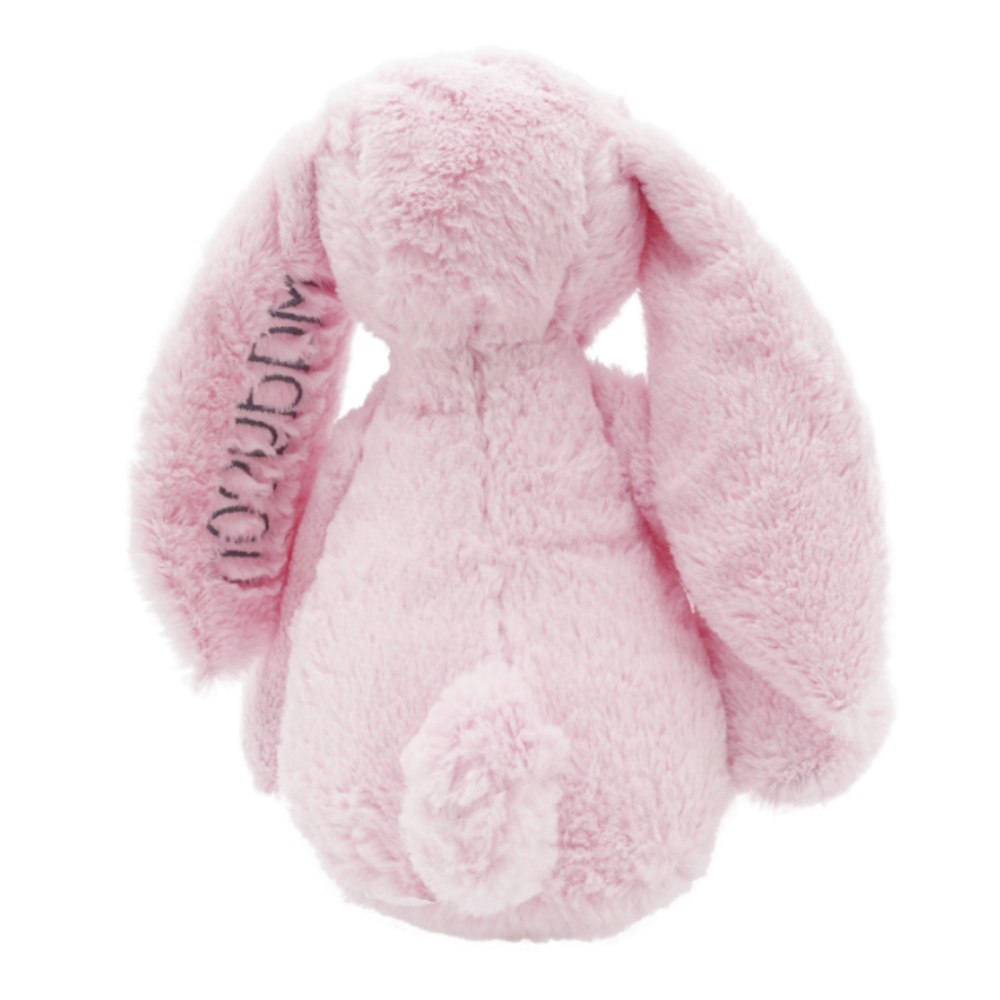 Personalized Super Soft Plush Bunny - 16 Inches Stuffed Animal Toy for Kids - Custom Gift with Embroidered Name on Ear for Easter