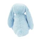 Blue Personalized Super Soft Plush Bunny - 16 Inches Stuffed Animal Toy for Kids - Custom Gift with Embroidered Name on Ear for Easter