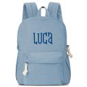 Blue Personalized Corduroy Backpack Cute Baby Bag Backpack –Back To School Preschool Kindergarten Toddler Backpack for Boys and Girls