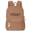 Brown Personalized Corduroy Backpack Cute Baby Bag Backpack –Back To School Preschool Kindergarten Toddler Backpack for Boys and Girls