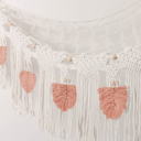 Large Pink Stuffed Animal Hammock Storage-  Macrame Plush Net- Kids Room Storage- Boho Nursery Decor- Playroom Wall Hanging Hammock