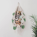 Large Green Stuffed Animal Hammock Storage-  Macrame Plush Net- Kids Room Storage- Boho Nursery Decor- Playroom Wall Hanging Hammock