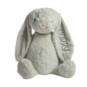 Gray Personalized Super Soft Plush Bunny Stuffed Animal Toy for Kids - Custom Gift with Embroidered Name on Ear for Easter 24"