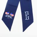 Navy Personalized 4th of July Monogram Wreath Sash - Patriotic Door Decor- Personalized Monogram Wreath Sash- Front Door Decor- Custom Monogrammed Holiday Decor