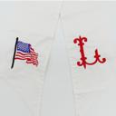 White Personalized 4th of July Monogram Wreath Sash - Patriotic Door Decor- Personalized Monogram Wreath Sash- Front Door Decor- Custom Monogrammed Holiday Decor