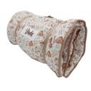 Mushroom Personalized Toddler Nap Mat with Pillow and Blanket Kids Sleeping Bag for Boys and Girls Napmat with Custom Name Preschool Daycare