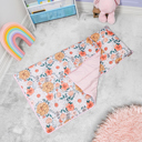 Floral Personalized Toddler Nap Mat with Pillow and Blanket Kids Sleeping Bag for Boys and Girls Napmat with Custom Name Preschool Daycare