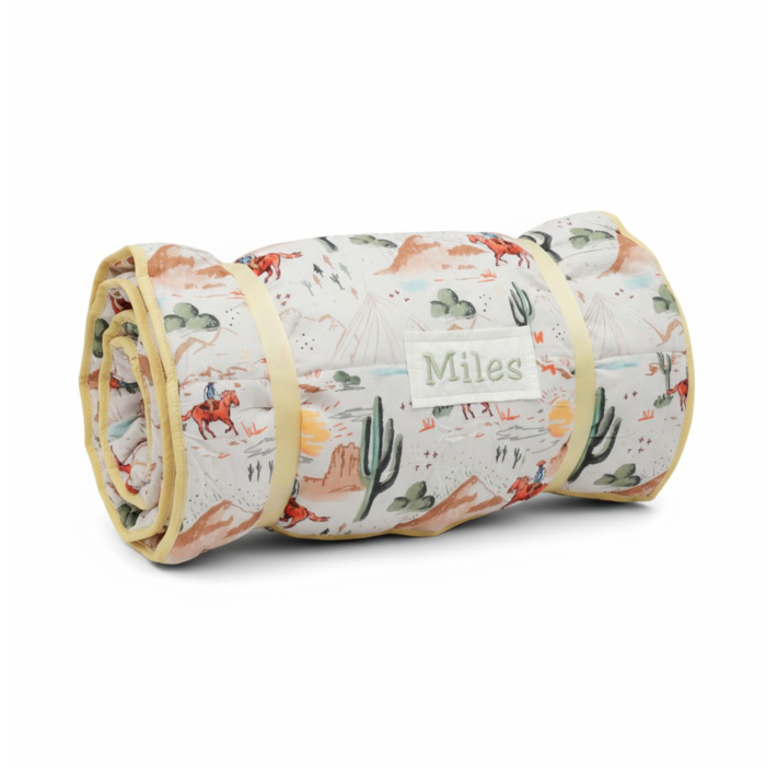 Personalized Toddler Nap Mat with Pillow and Blanket Kids Sleeping Bag for Boys and Girls Napmat with Custom Name Preschool Daycare