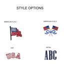  Personalized 4th of July Monogram Wreath Sash - Patriotic Door Decor- Personalized Monogram Wreath Sash- Front Door Decor- Custom Monogrammed Holiday Decor