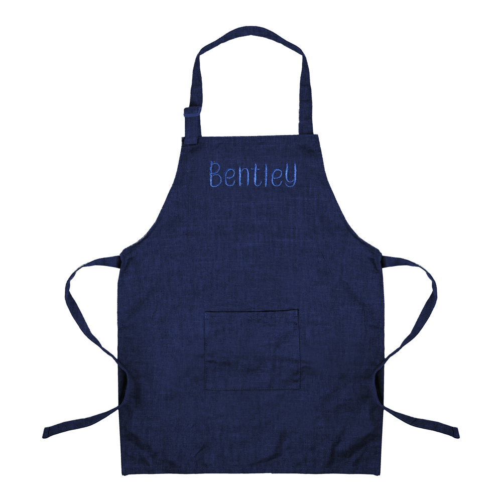 Personalized Kids Apron with Embroidered Name- Chef Costume for Kids- 100%  Linen Kids Aprons Art Painting  Cooking Birthday Party