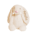 cream Personalized Super Soft Plush Bunny - 16 Inches Stuffed Animal Toy for Kids - Custom Gift with Embroidered Name on Ear for Easter