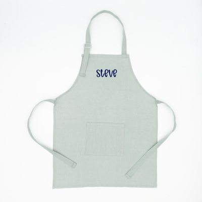 Personalized Kids Apron with Embroidered Name- Chef Costume for Kids- 100%  Linen Kids Aprons Art Painting  Cooking Birthday Party