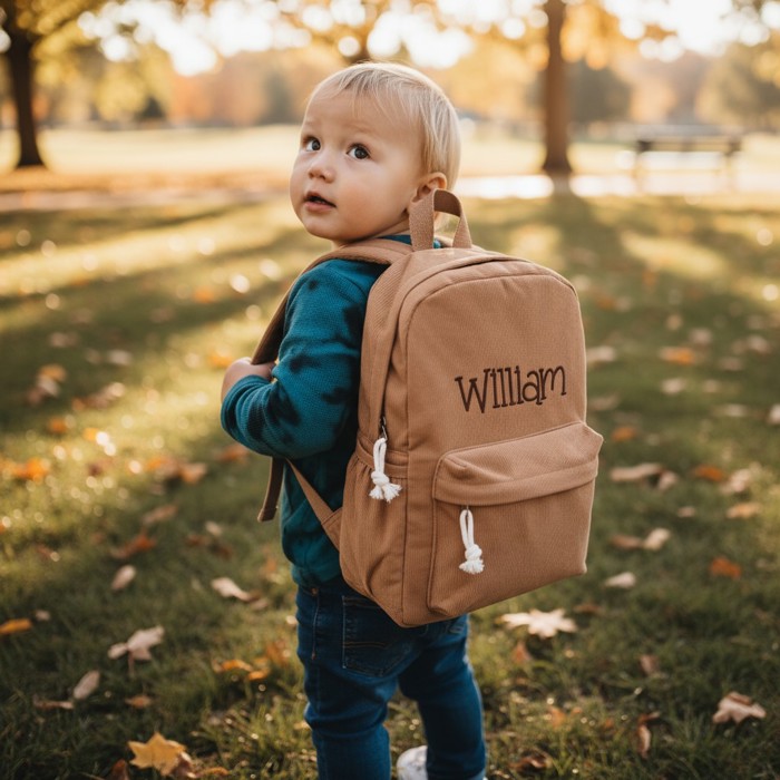 Personalized Corduroy Backpack Cute Baby Bag Backpack –Back To School Preschool Kindergarten Toddler Backpack for Boys and Girls