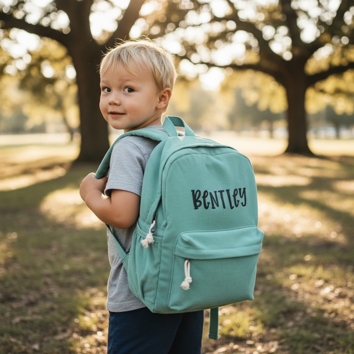 Personalized Corduroy Backpack Cute Baby Bag Backpack –Back To School Preschool Kindergarten Toddler Backpack for Boys and Girls