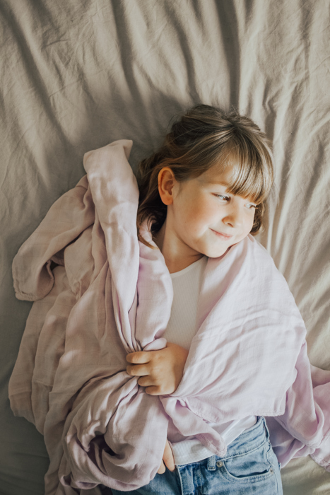 Cloud-Soft Bamboo Muslin Blanket - Kids Extra Long