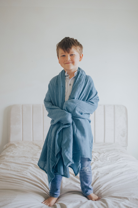 Cloud-Soft Cotton Muslin Blanket - Kids Extra Long