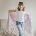 Violet Cloud-Soft Bamboo Muslin Blanket - Kids Extra Long