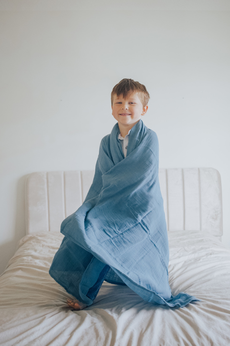 Cloud-Soft Cotton Muslin Blanket - Kids Extra Long