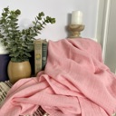 Pink Cloud-Soft Cotton Muslin Blanket - Kids Extra Long