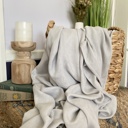 Gray Cloud-Soft Bamboo Muslin Blanket - Kids Extra Long