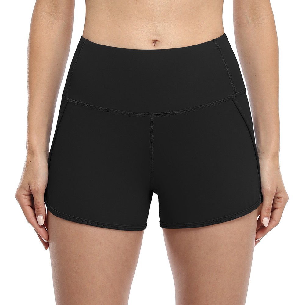 Black Active Pocket Shorts