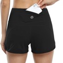  Black Active Pocket Shorts