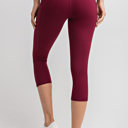  Burgandy Capri Leggings