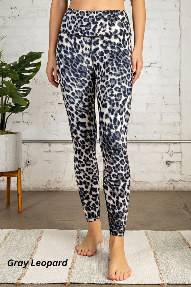 Gray Leopard Leggings