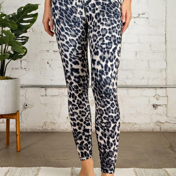 Gray Leopard Leggings