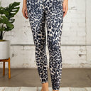 Medium Gray Leopard Leggings