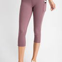  Mauve Pocket Capri Leggings