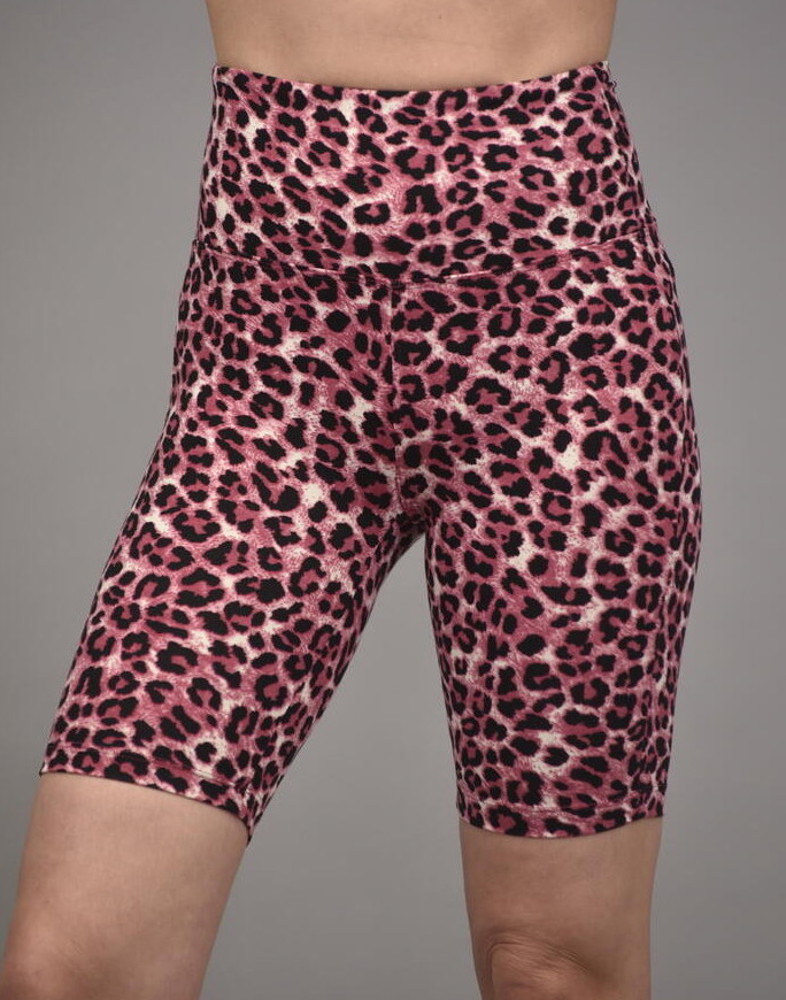 PInk Leopard Bike Shorts