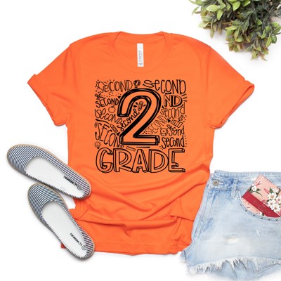 2nd grade, Small, Orange Shirt, Sample Sale