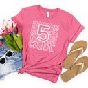  5th Grade, Large, Heather Raspberry, Sample Sale