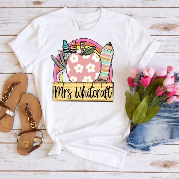 Personalized Teacher Tee | Small to 2XL