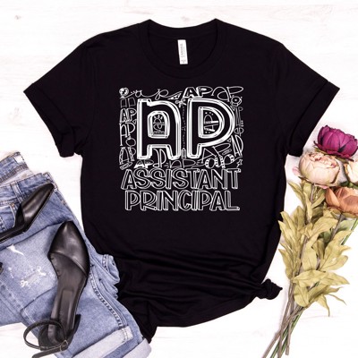 Assistant Principal Shirt, Small, Black, Sample Sale