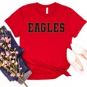  Faux Chenille Patch Mascot Tees | Small to 2XL