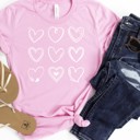   Valentines Heart Doodles Tees | Adult Small to 2XL