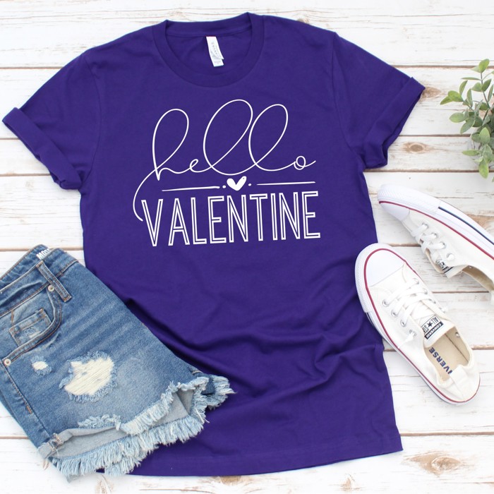 Hello Valentine Tee | Adult Small to 2XL