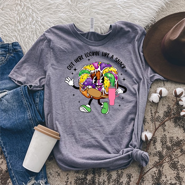 King Cake Lookin' Like a Snack Tees | Adult Small to 2XL